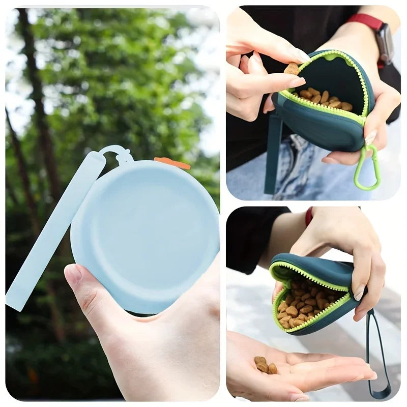 Silicone Dog Treat Training Pouch For Outdoor Training