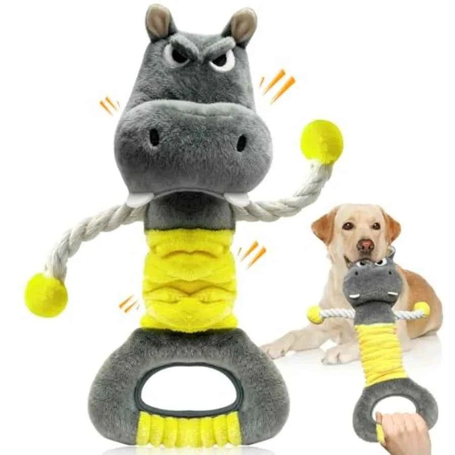 Large Squeaky Dog Toys- Plush Dog Toys with Soft Fabric for Small, Medium, and Large Dogs Daily Companionship, Training Reward