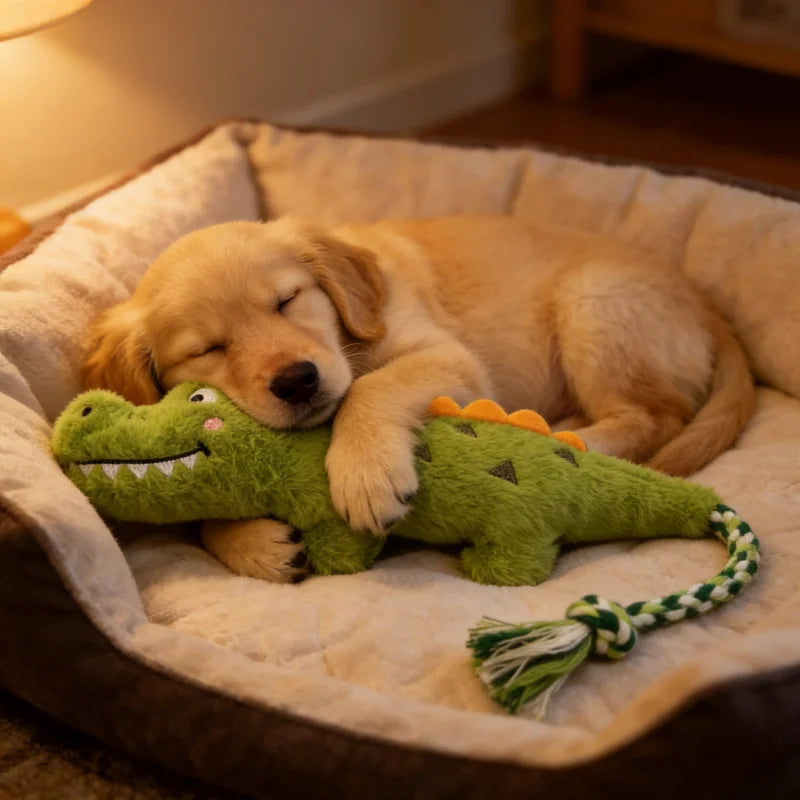 Pet Crocodile Chew Rope Toy For Dogs Indestructible Safe Puppy
