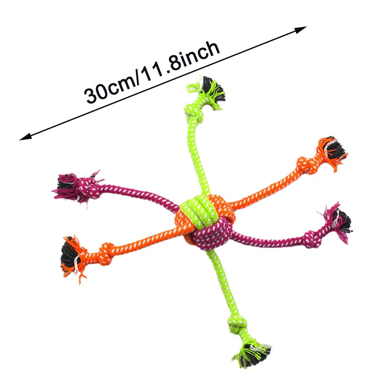 Cotton Dog Chew Rope Toy Durable Knot Bone For Puppies