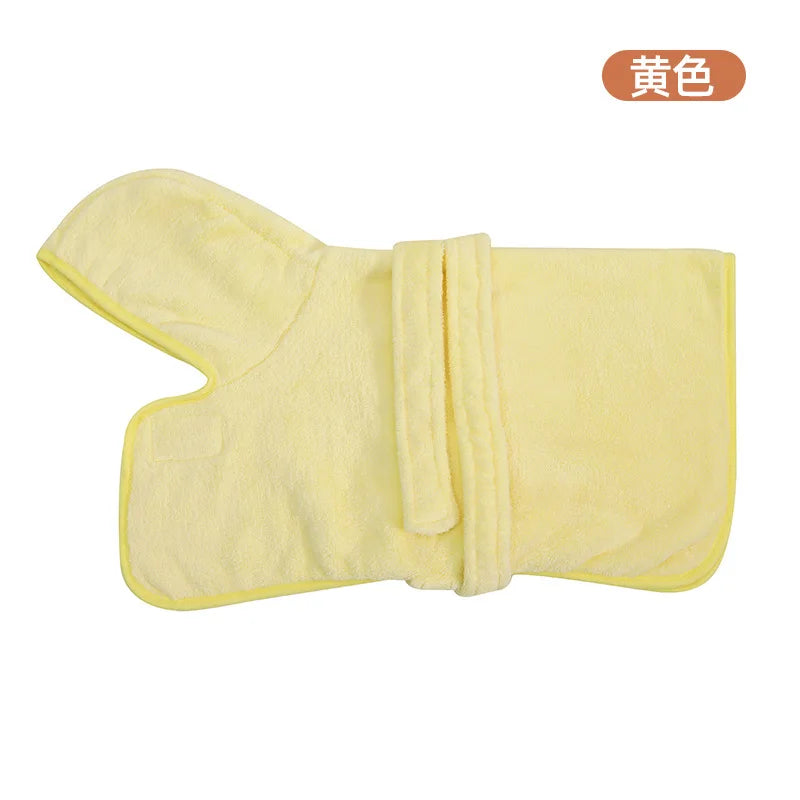Quick Dry Pet Bath Towel Robe Absorbent Dog Cat Bathrobe