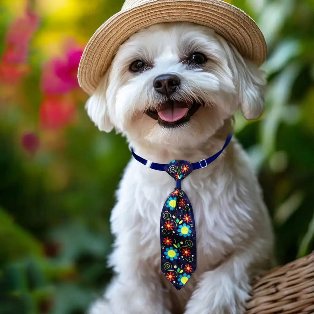 Fashion Dog Bowties Adjustable Pet Collars Grooming Accessories