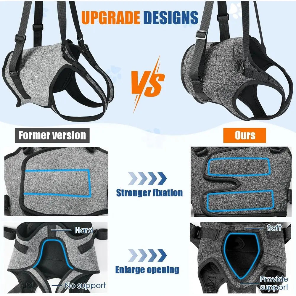 OVOZI Dog Adjustable Sling Harness For Hind Leg Rehab