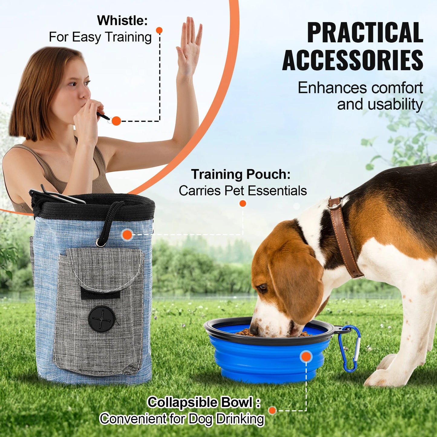 Dog Agility Training Equipment 5 Piece Set With Adjustable Hurdles