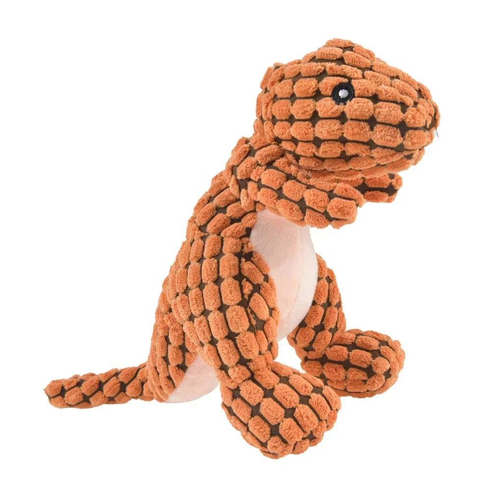 YOUSE Premium LimitedEditionSuperDurable Plush Dinosaur Dog Cat Chew Toy Interactive