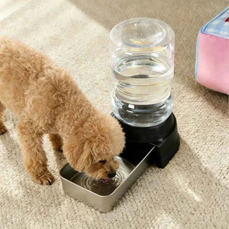BOOTEELY Pet Water Dispenser 4L Gravity Set Automatic Water Dispenser for Dogs Cats Pets Animals Large Capaci