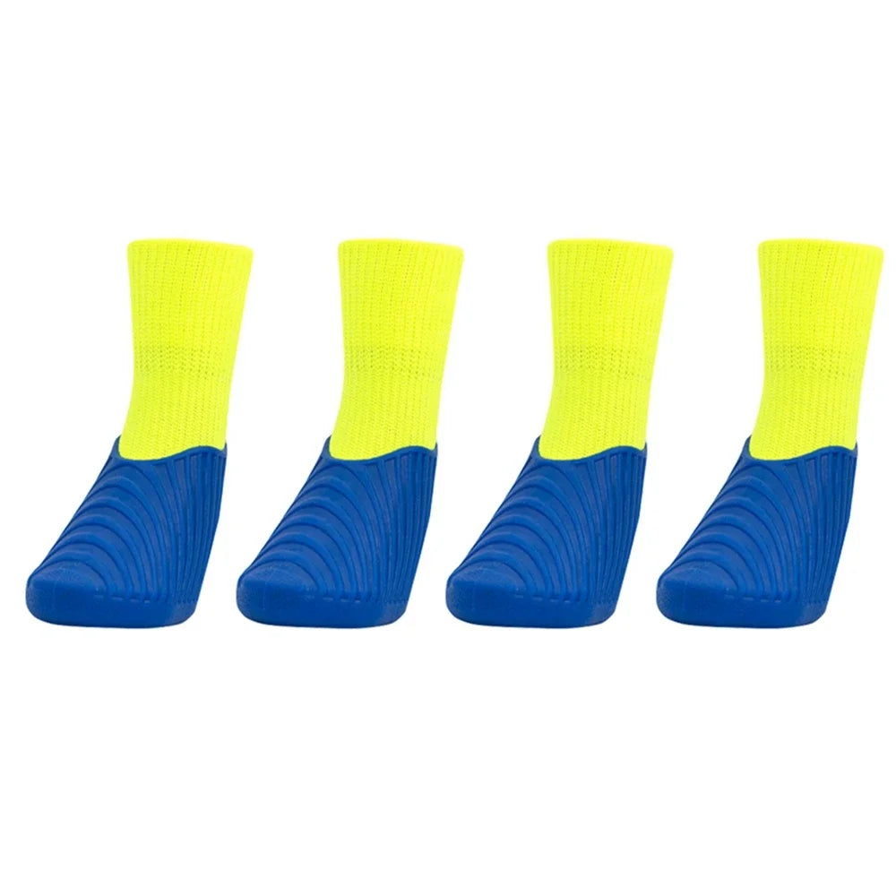 4Pcs/Set Dog Rain Shoes Anti Slip Sole Waterproof Cat Shoe Rubber Boots for Outdoor Footwear Socks Dog Foot Cover Protectors