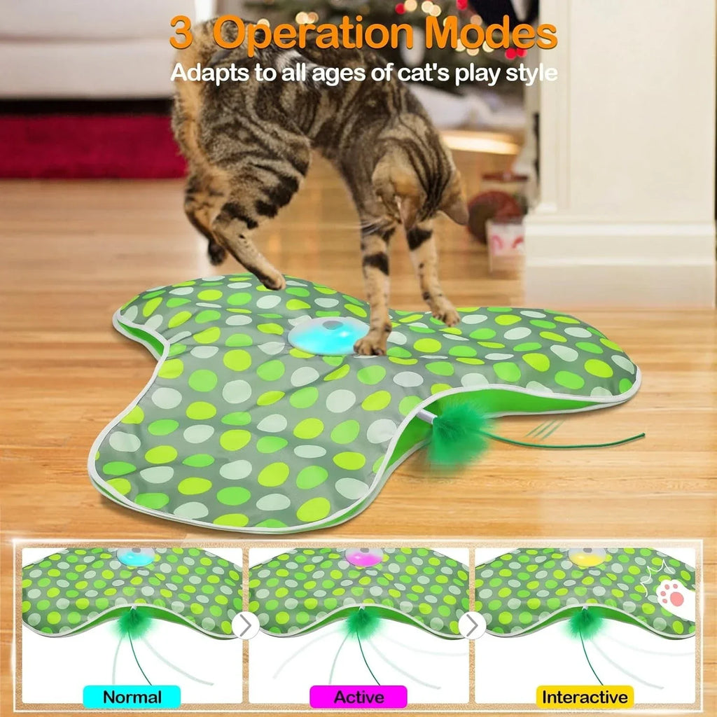 Smart Interactive Hide And Seek Cat Toy With Squeaky Mouse