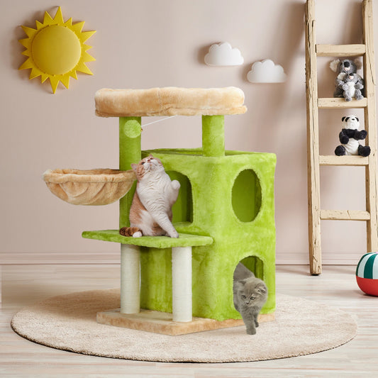 Guangdong CatTree Tower Indoor Cats ActivityCenter PlayHouse Hammock PetCondo PlayArea