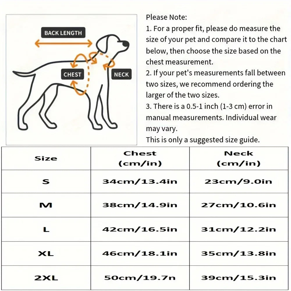 BeiYu Pet Dog Vest Harness With Double Strap Chest Collar