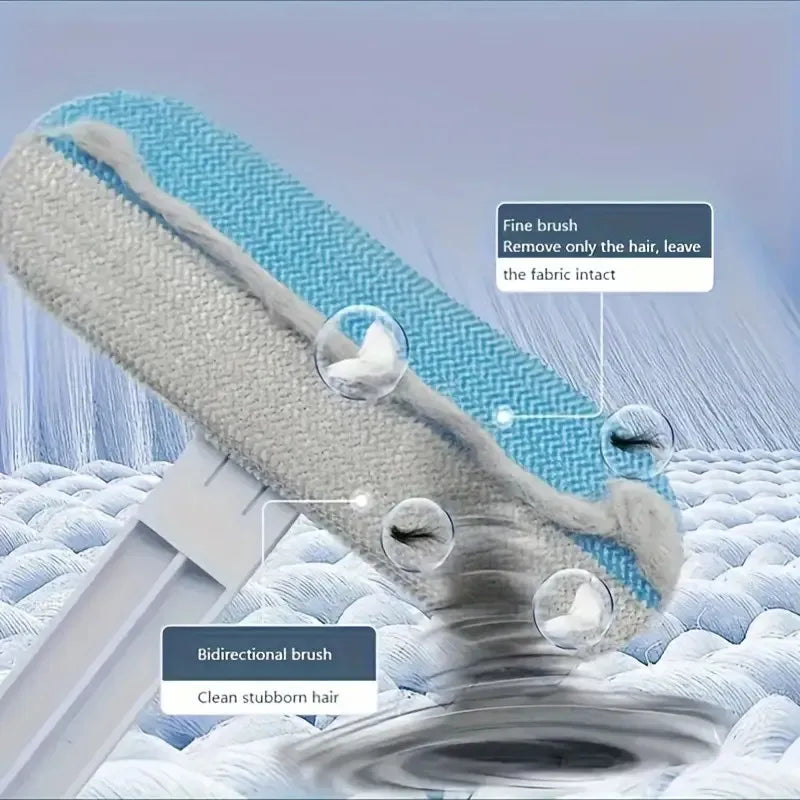 High-concerned Ultra-Durable Long-Handle NylonComposite Pet Hair Removal Brush For-Dogs