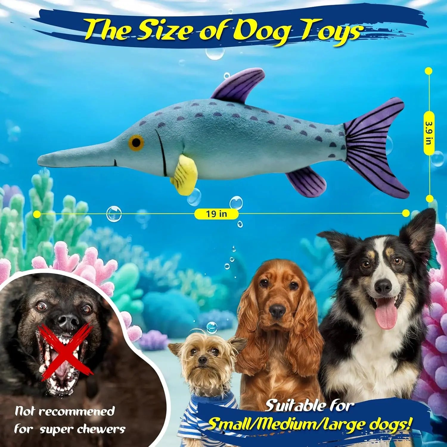 Squeaky Plush Canine Chew Toy Tug Of War For Breeds