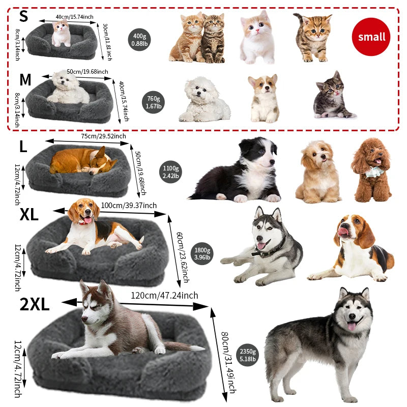 Jiangsu Thickened Orthopedic Dog Bed Large Dogs With Plush Cover