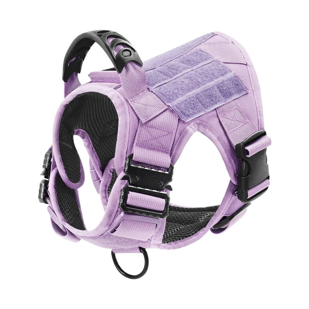 Military Camouflage Dog Harness With Adjustable Leash
