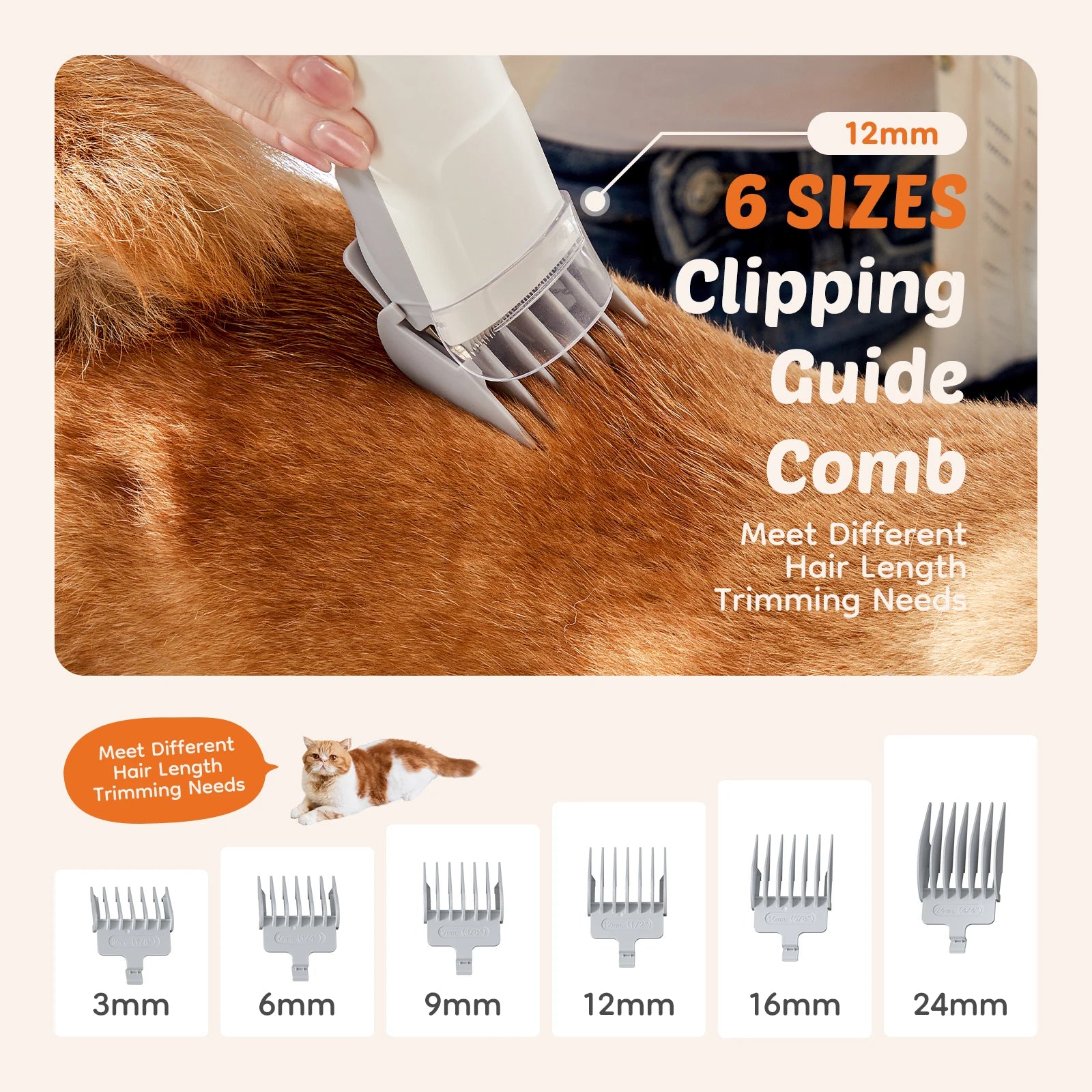 JHK 2.5L Professional Pet Grooming Vacuum Kit 3 Suction Modes and 5 Groomer Tools with Cordless Low Noise Dog Clippers for Cats