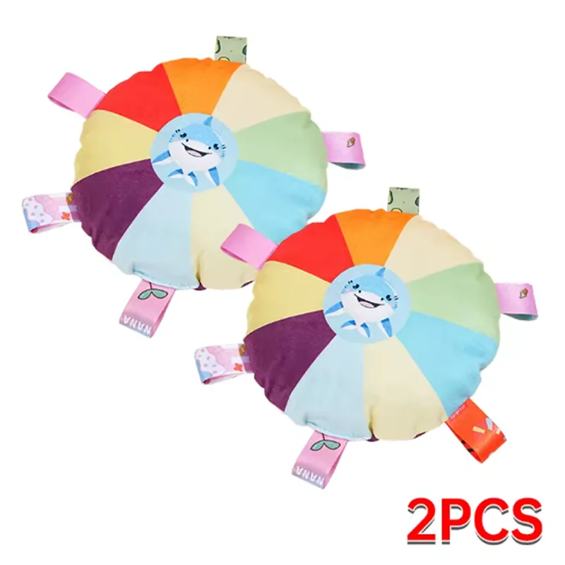 Hot Dog Plush Toy Bell Cartoon Puppy Teeth Grinding Toy