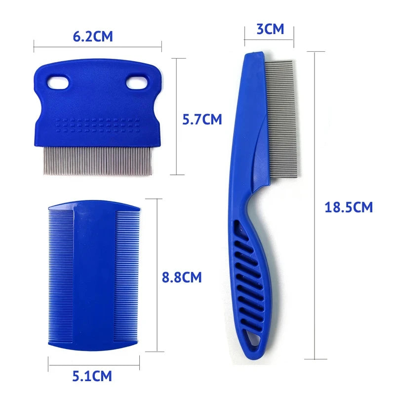 YTYIN Flea Comb Cat Grooming Set 3 Pieces For Cats