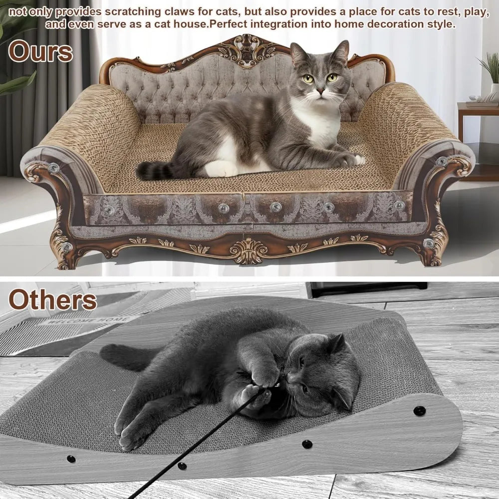 XMSJ Cat Scratch Lounge Bed Cardboard Rest And Play