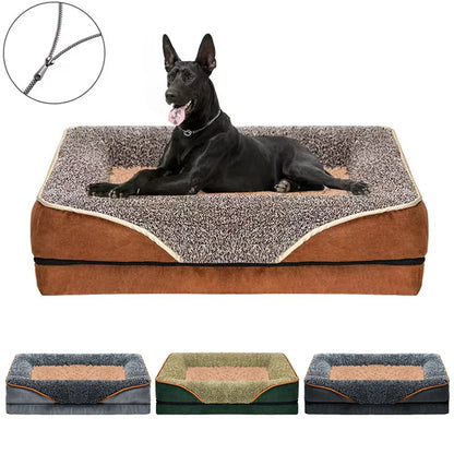 Jiangsu Removable Washable Dog Bed With Raised Edges