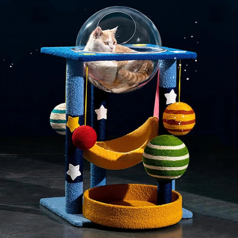 Pet Harmony Supplies Planet Themed Cat Tree Multi Level
