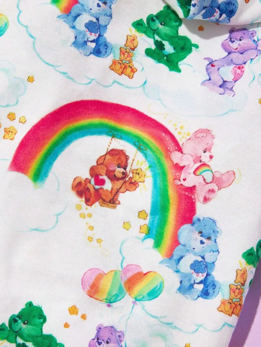 Rainbow Cloud Bear Print Pet Hoodie Sweatshirt for Dogs and Cats