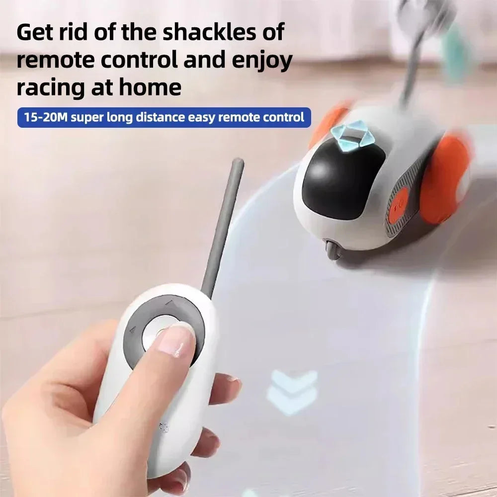 Automatic Rolling Remote Control Cat Toy For Interactive Play