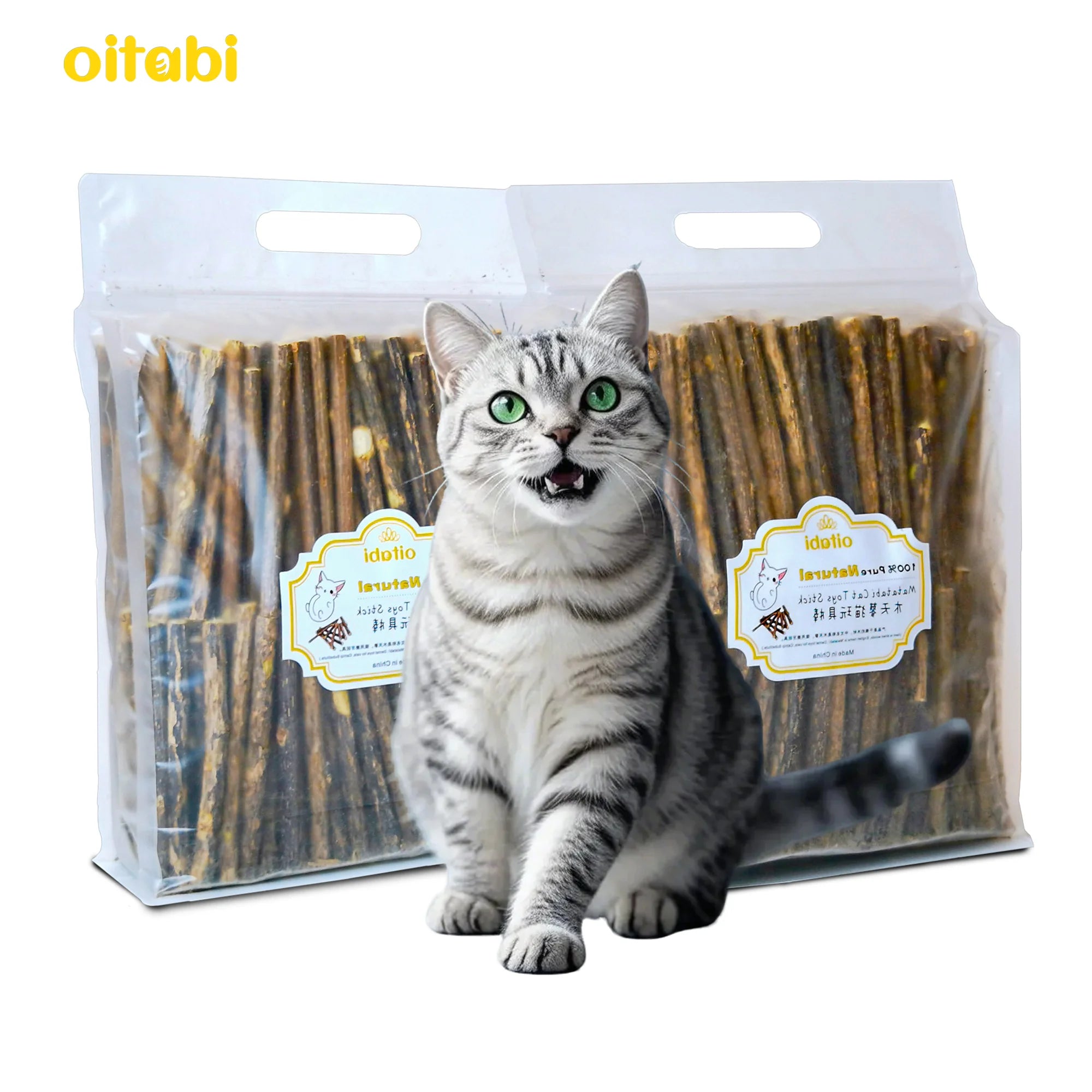 Oitabi Silvervine Sticks Natural Cat Chew Dental Toy