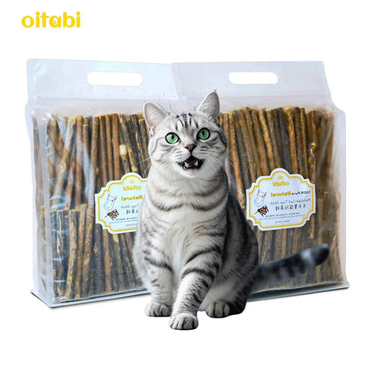 Oitabi Silvervine Cat Chew Toy - Natural Sticks for Healthy Teeth and Gum Care