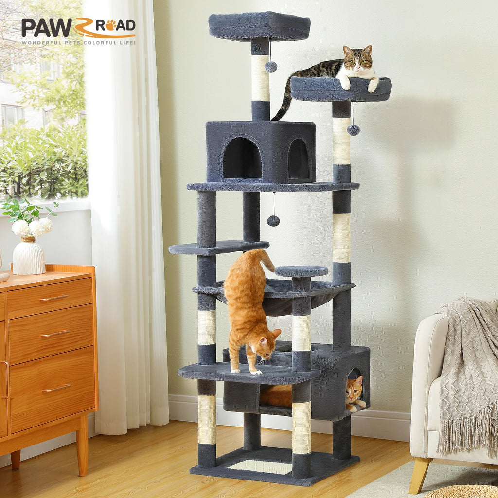 PAWZ Road Cat Tree And Tower For Cats With Sisal Posts