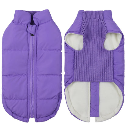Pet Knitted Leisure Dog Clothes Autumn Winter Warm Vest Jacket With Zipper For Samll Medium Dog Chihuahua French Bulldog Coats