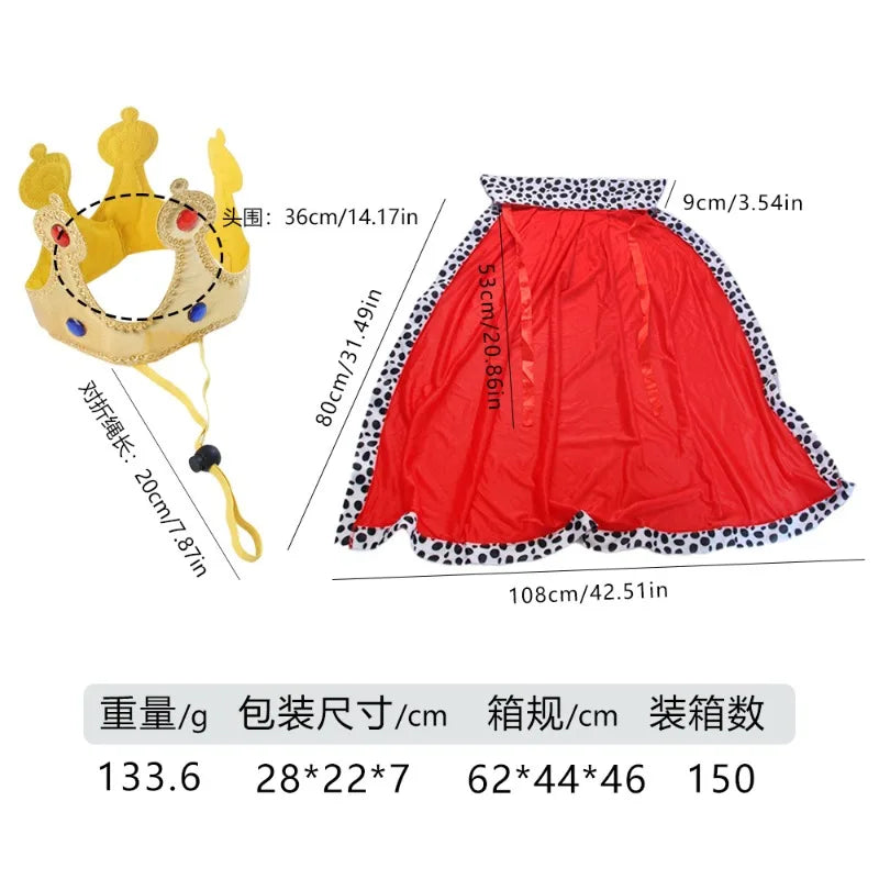 Halloween Dog Party Costumes Funny Dog King Costume for Small Medium Large Dogs Weird Pet Cloak Transformation Suit Holiday Gift
