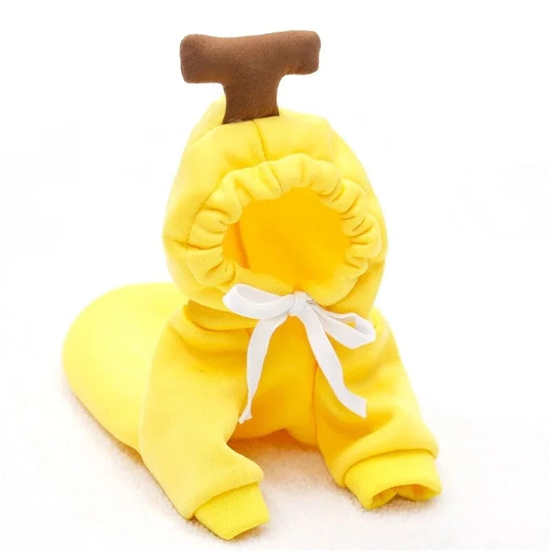 WANGMEOW Cute Fruit Dog Clothes Warm Fleece Hoodies For Small Pets