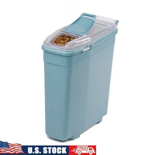 Airtight Stackable Smart Storage Container Dog Food with Gasket Seal Large Top Opening Small Access Lid 50 lbs Capacity