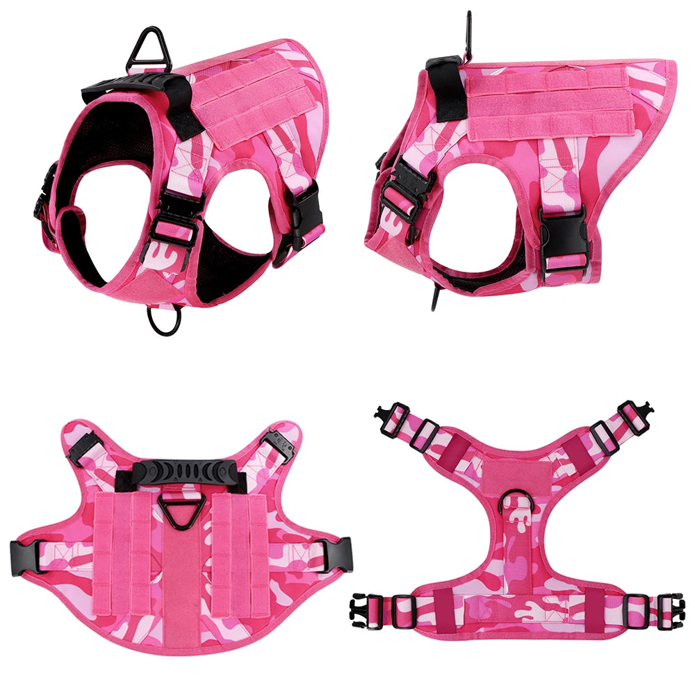 PETRAVEL Military Camouflage Dog Harness Tactical Training Vest