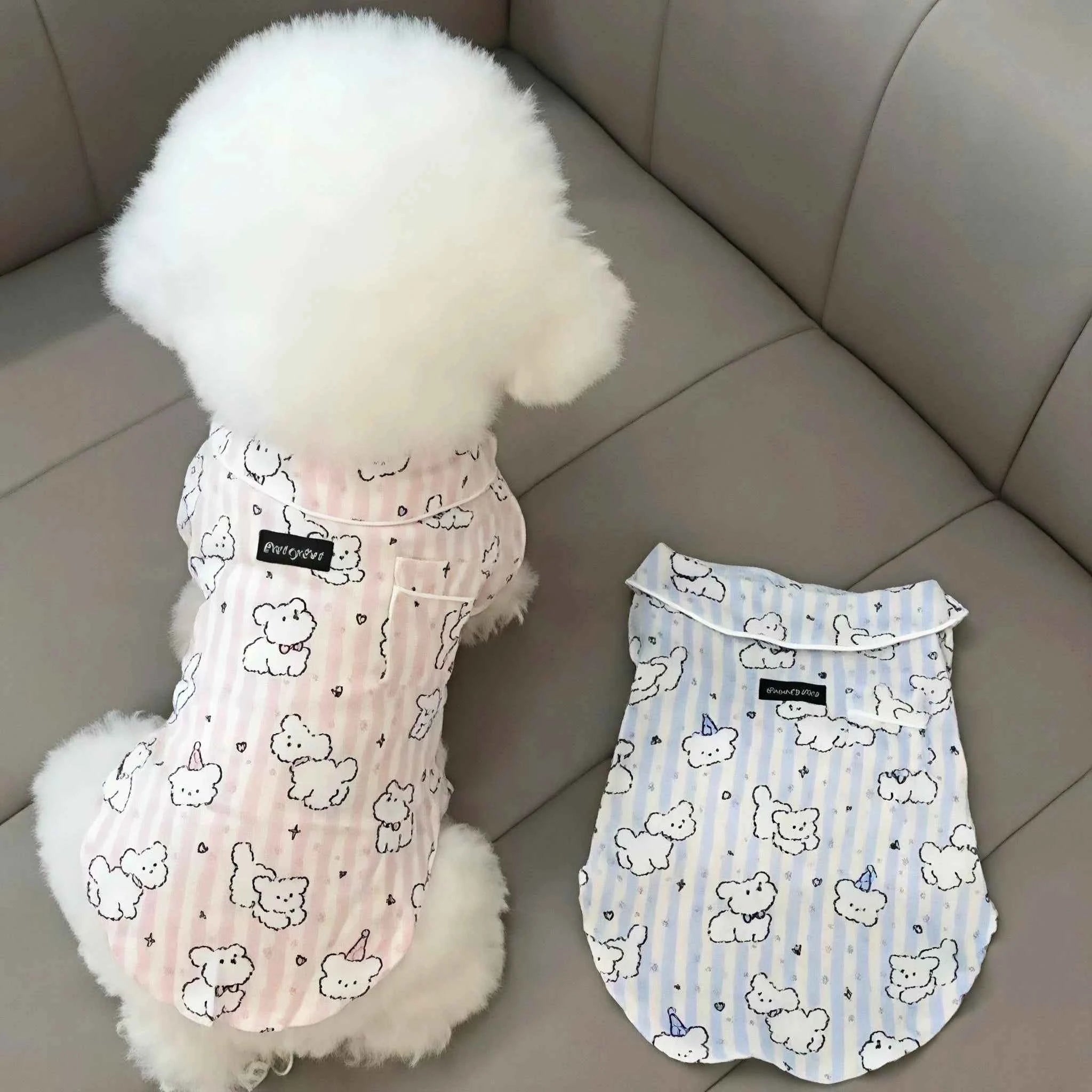 Soft Breathable Cotton Pet Sleepwear Pajamas For Cats And Dogs