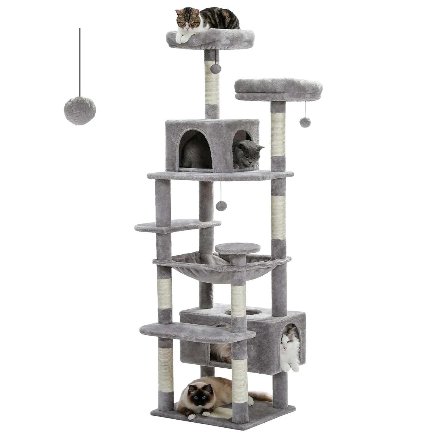 PAWZ Road Cat Tree And Tower For Cats With Sisal Posts
