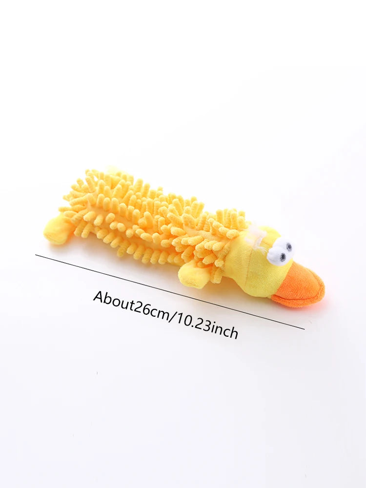 Squeaky Plush Dog Toy With Teething Sound For Daily Fun