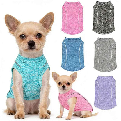 Pet Dog Shirt Quick Dry Dog T-Shirt Chihuahua Breathable Thin Sun Protection Dog Shirt Puppy Outdoor Clothes Summer Pet Supplies