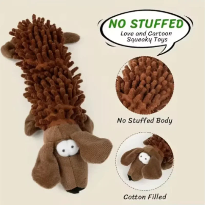 Durable Plush Dog Toy For Small Breeds Squeaky Chew Toy