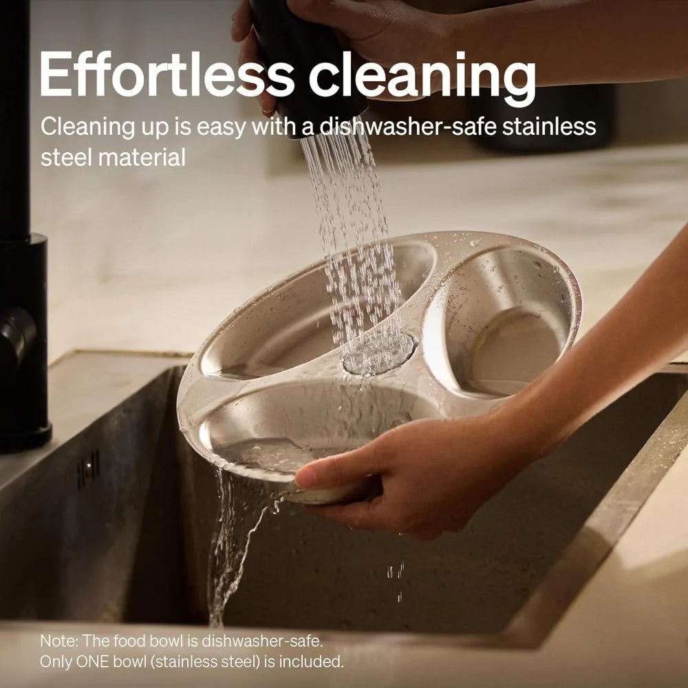 NEW Automatic Cat Feeder Wet Food w/Stainless Steel Bowl, Refrigerated Auto Cat Feeder w/Semiconductor Cooling,Easy to Clean