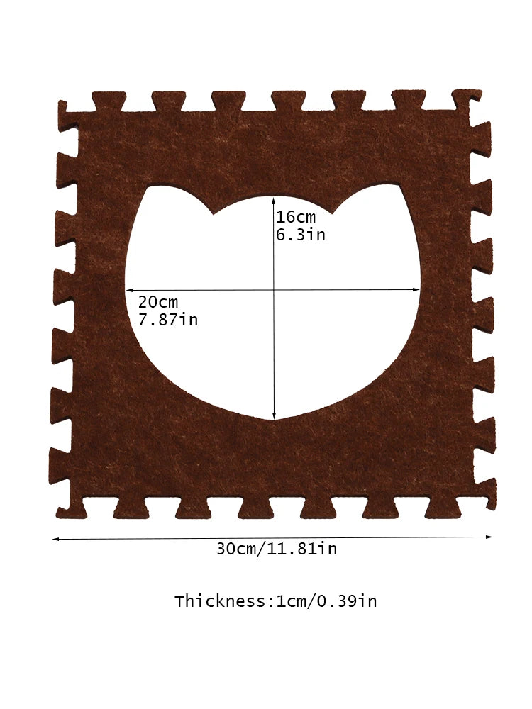 Cat Dog Toy Felt Pom Splicing Tunnel Collapsible Kitten Nest