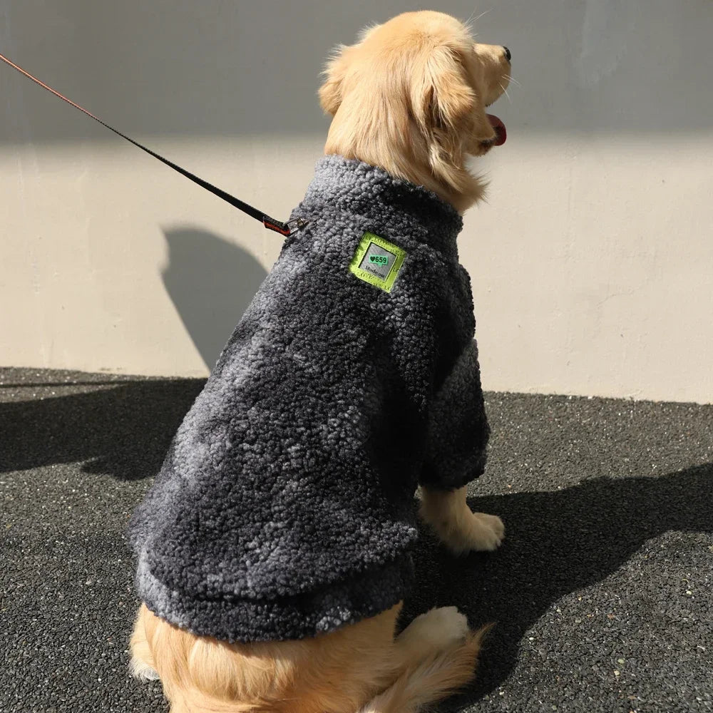 Thick Accessories Medium Large for Jacket 3XL-7XL Wool Dog Big Windproof Winter Pet Dogs Lambs Clothes Coat