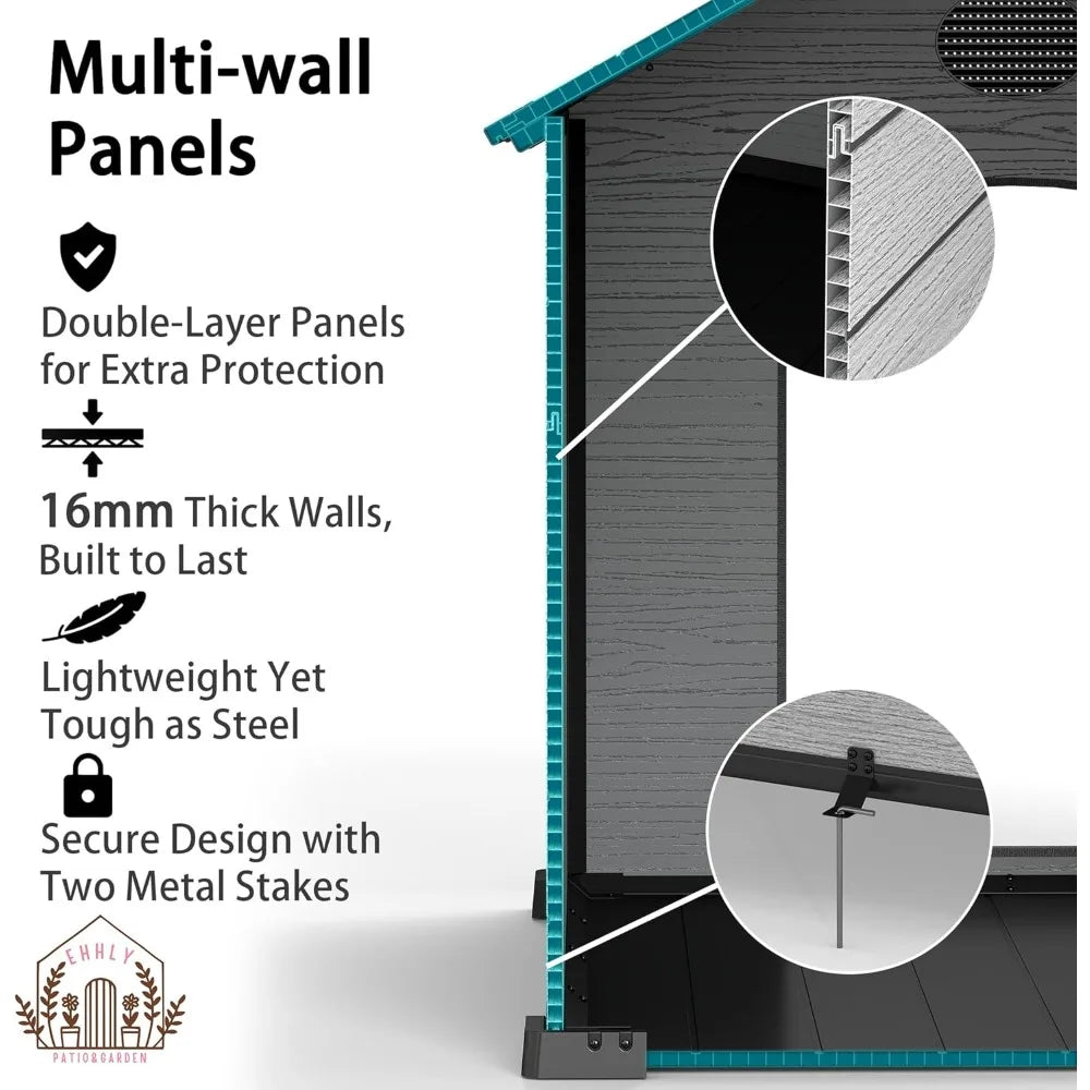 Outdoor Weatherproof Insulated Igloo Dog House For All Weather Use