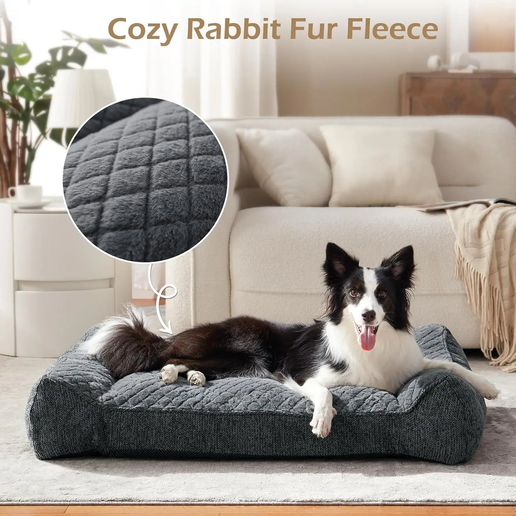 Orthopedic Dog Bed With Sides For Comfort And Support