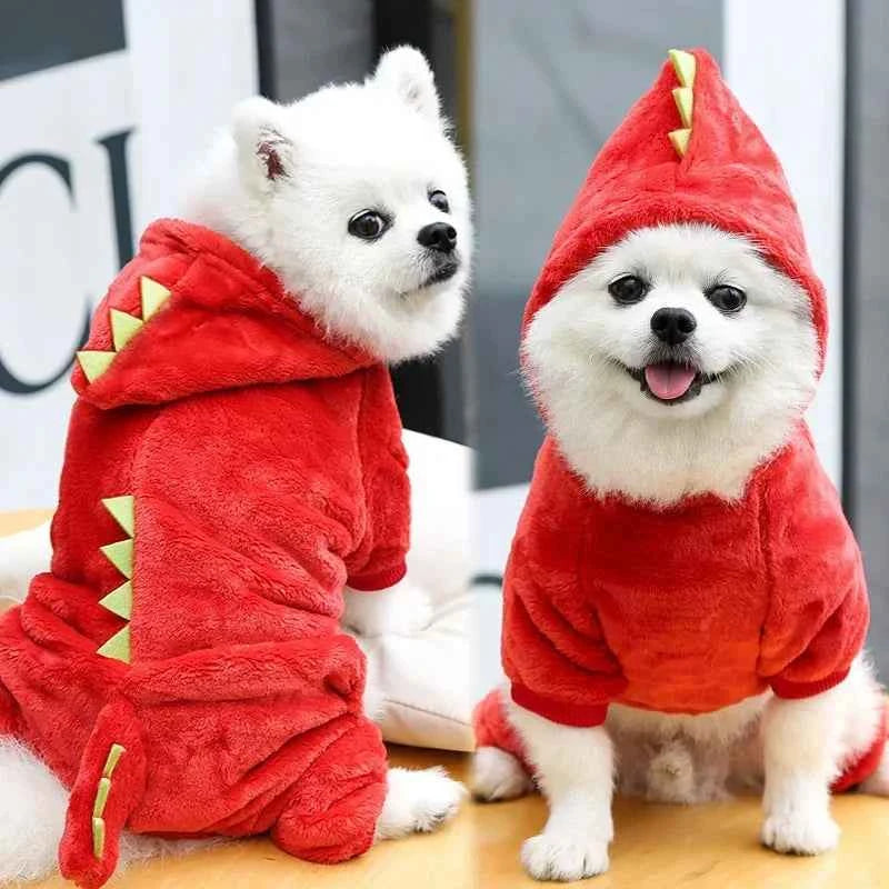 Wangmeow Fleece Dog Jacket Warm Winter Jumpsuits Pet Pajamas Clothing
