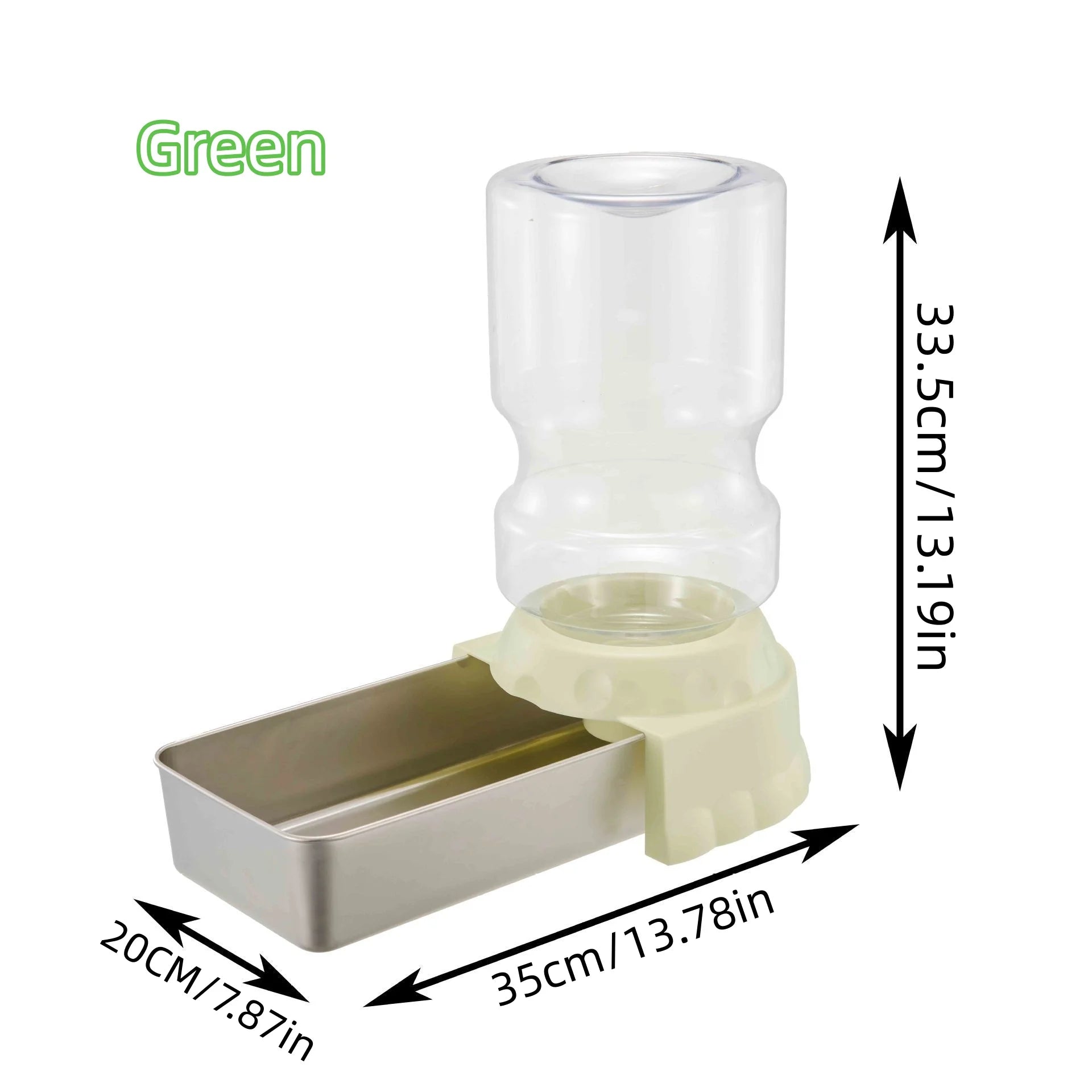 BOOTEELY Pet Water Dispenser 4L Gravity Set Automatic Water Dispenser for Dogs Cats Pets Animals Large Capaci