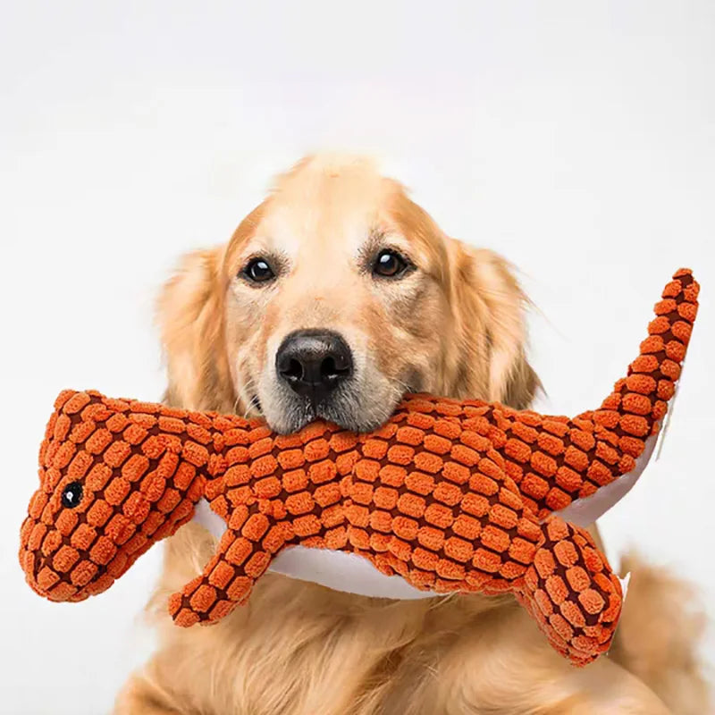 Dog Chew Toy Stuffed Dinosaur Shape Pet Training Toy