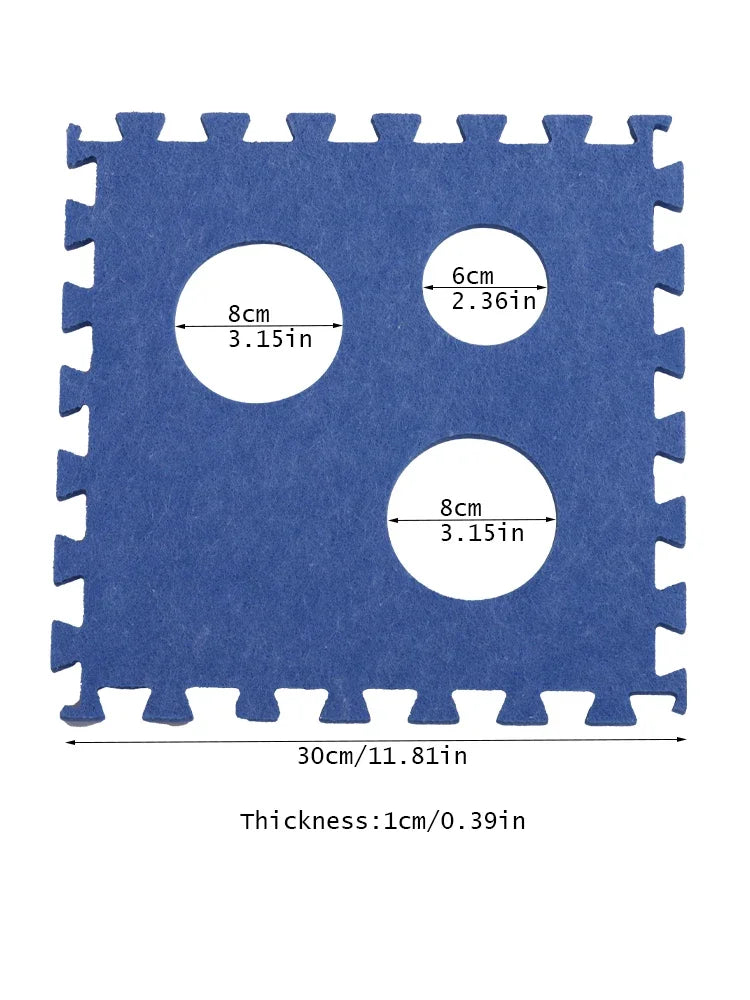 Cat Dog Toy Felt Pom Splicing Tunnel Collapsible Kitten Nest