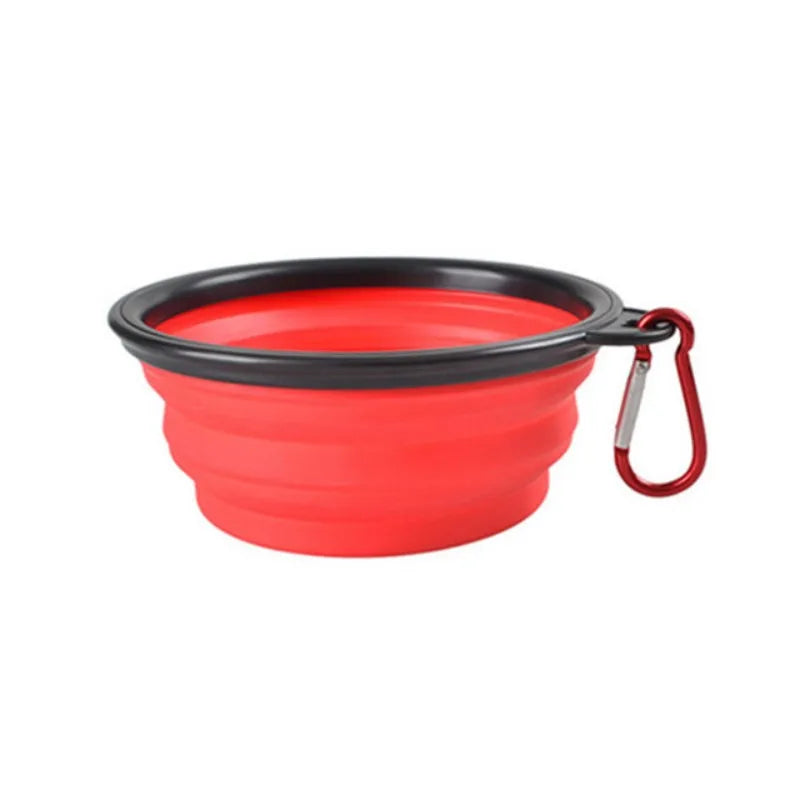 Portable Pet Food Bowl Collapsible Silicone TPR Travel Water Bowl