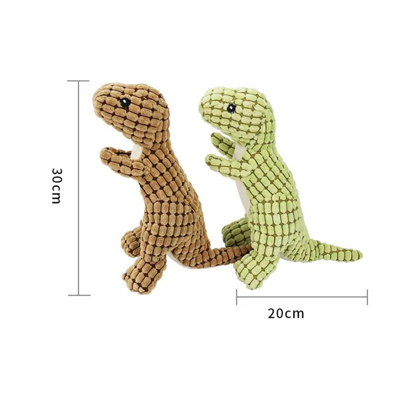 Dog Chew Toy Stuffed Dinosaur Shape Pet Training Toy